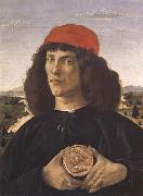 Portrait of a Youth with a Medal Sandro Botticelli